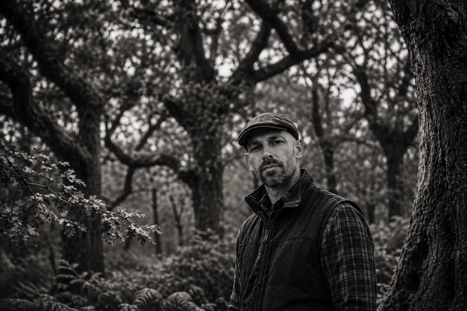 Peter Knight, founder of Knight's Venison, in the woodland